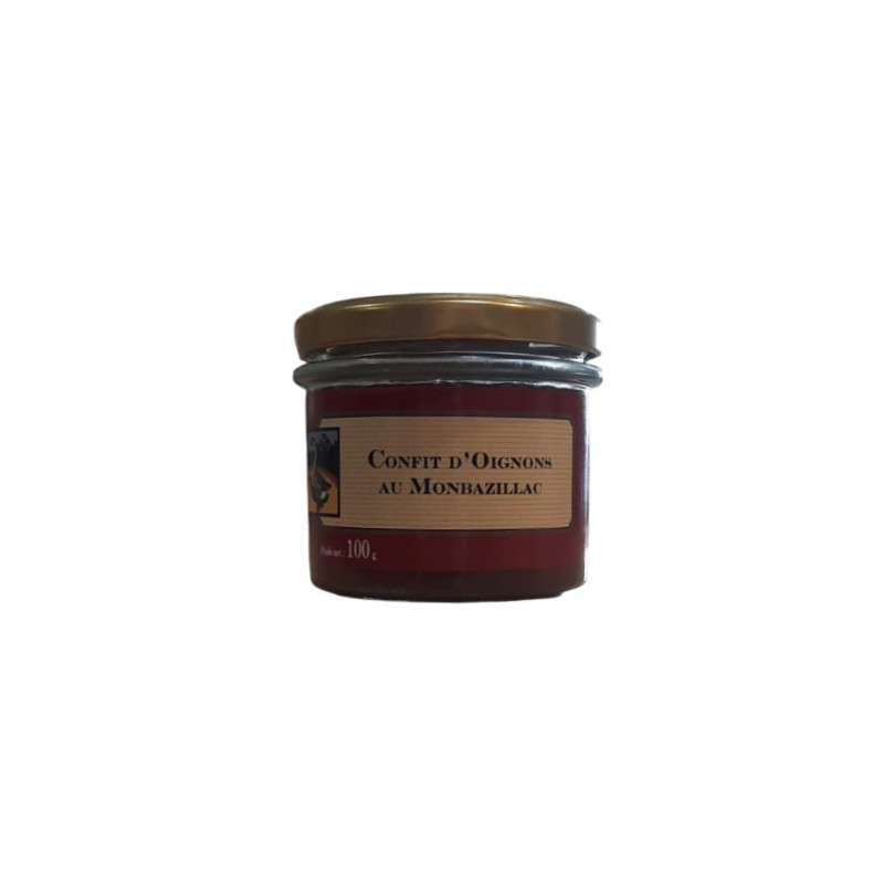 CONFIT D'OIGNONS AU MONBAZILLAC BOCAL 100G CONFIT D'OIGNONS AU MONBAZILLAC BOCAL 100G
