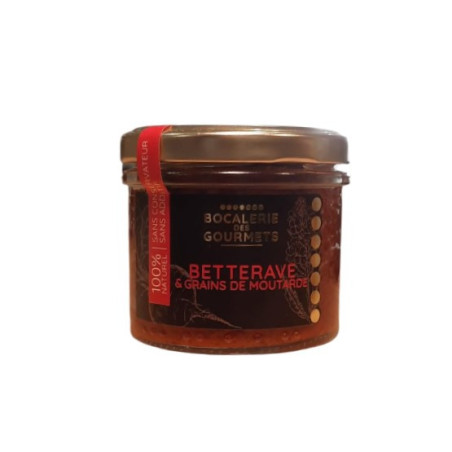 BETTERAVE ET GRAINS MOUTARDE BOCALERIE DES GOURMETS 110G
