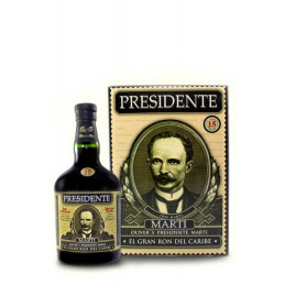 RHUM PRESIDENTE MARTI 15 ANS 70CL 40°