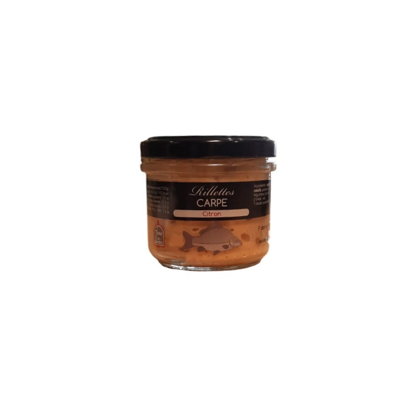 RILLETTES CARPE AU CITRON FUMET DOMBES 90G RILLETTES CARPE AU CITRON FUMET DOMBES 90G
