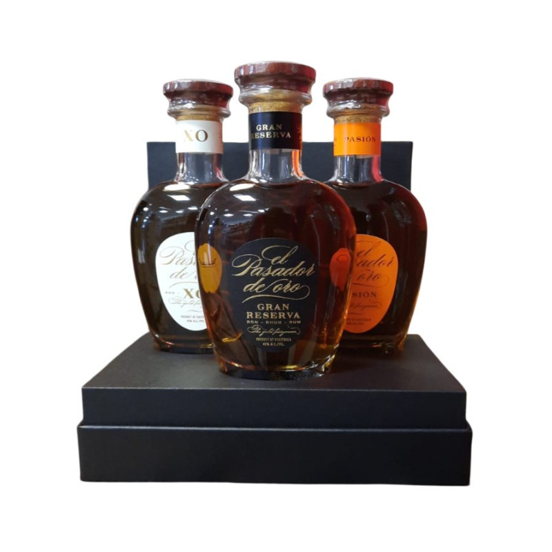 COFFRET DECOUVERTE RHUM EL PASADOR 43° 3*20CL COFFRET DECOUVERTE RHUM EL PASADOR 43° 3*20CL