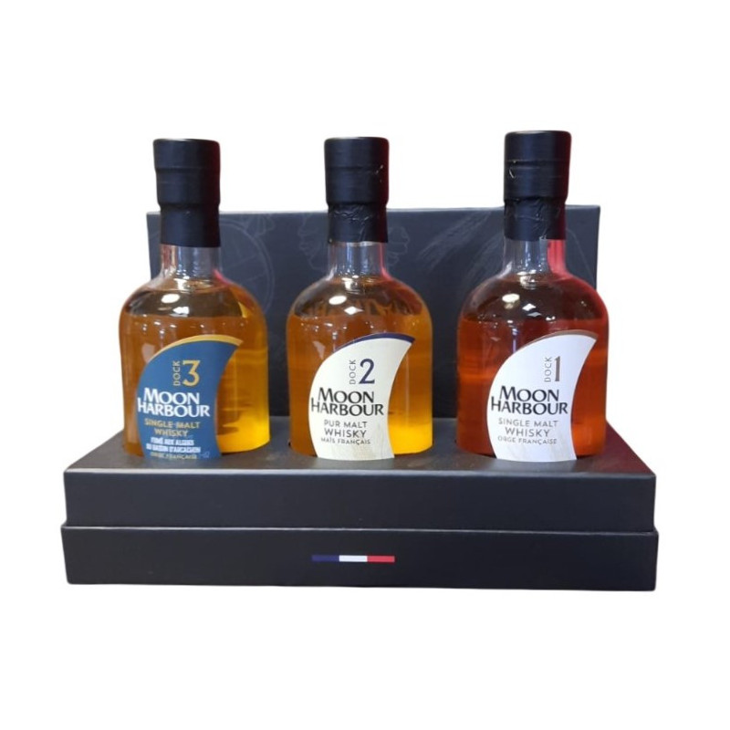 COFFRET WHISKY MOON DECOUVERTE 3*20CL 45.8°