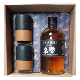 WHISKY AKASHI MEISEI +2 VERRES PORCELAINE 40°