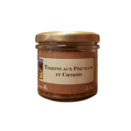 TERRINE AUX PIQUILLOS ET CHORIZO BOCAL 90G