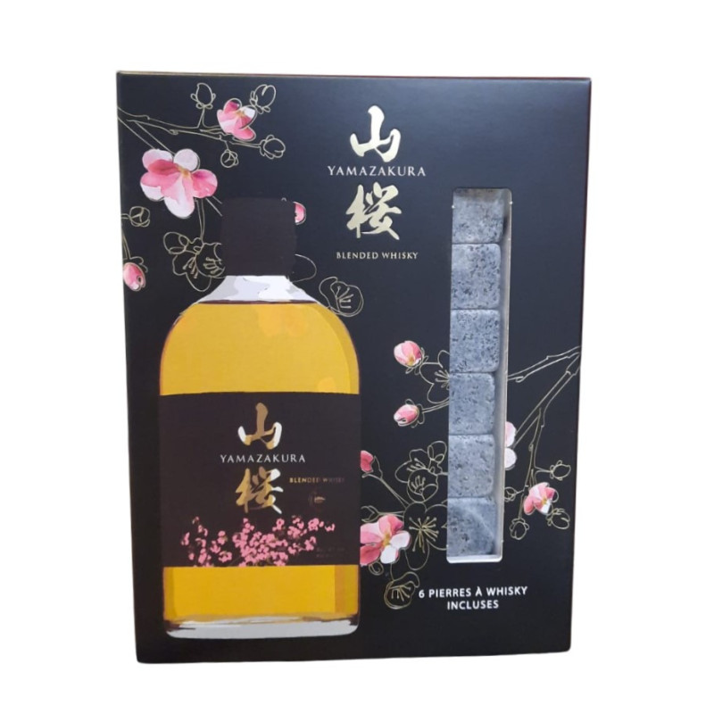 WHISKY YAMAZAKURA BLEND  + 6 PIERRES 50CL 40°