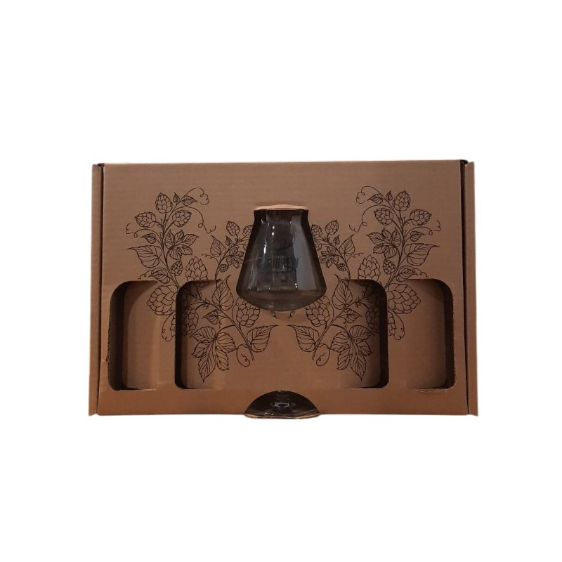 BOITE CADEAU 4 BTLES 33CL+1 VERRE CARIBREW VIDE BOITE CADEAU 4 BTLES 33CL+1 VERRE CARIBREW VIDE