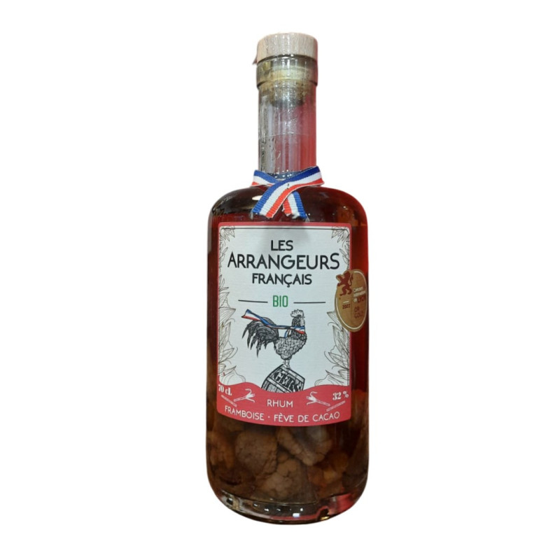 RHUM FRAMBOISE FEVE DE CACAO LES ARRANGEURS 70CL 32° RHUM FRAMBOISE FEVE DE CACAO LES ARRANGEURS 70CL 32°