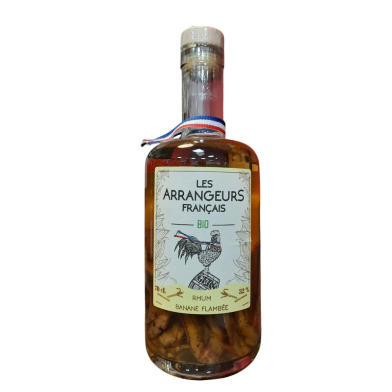 RHUM BANANE FLAMBEE LES ARRANGEURS 70CL 32° RHUM BANANE FLAMBEE LES ARRANGEURS 70CL 32°