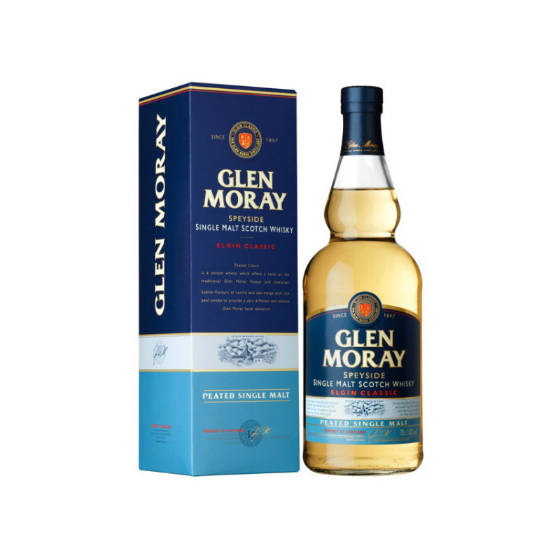 WHISKY GLEN MORAY PEATED 10024 70CL 40°