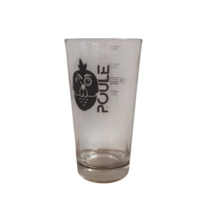 VERRE A BIERE BRASSERIE LA POULE