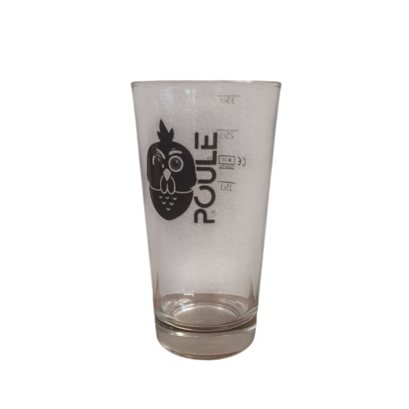 VERRE A BIERE BRASSERIE LA POULE