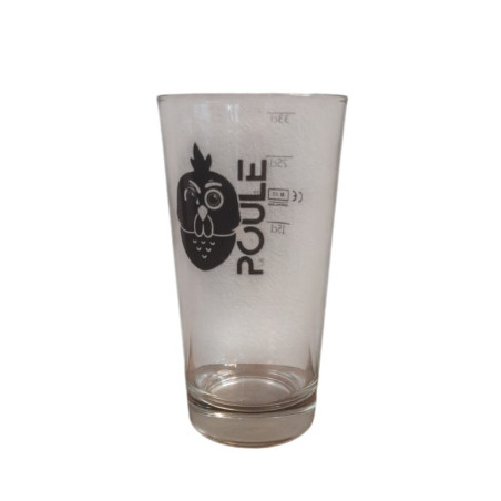 VERRE A BIERE BRASSERIE LA POULE