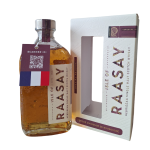 WHISKY ISLE OF RAASAY UNPEATED EX BOURGOGNE 70CL 48°