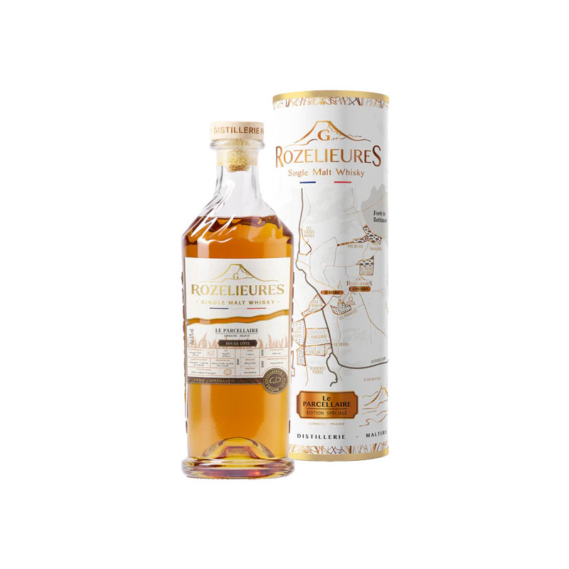 WHISKY ROZELIEURES PARCELLAIRE ROUGE COTE 70CL 43°