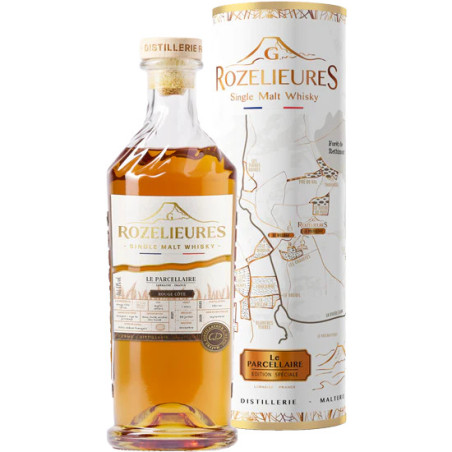 WHISKY ROZELIEURES PARCELLAIRE ROUGE COTE 70CL 43°