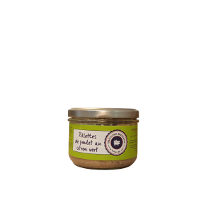 RILLETTES DE POULET AU CITRON VERT 180G