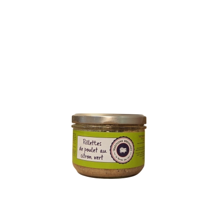 RILLETTES DE POULET AU CITRON VERT 180G