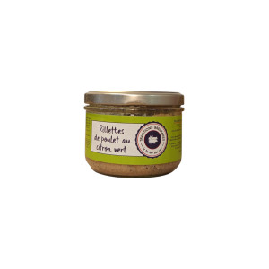 RILLETTES DE POULET AU CITRON VERT 180G