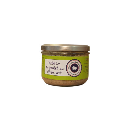 RILLETTES DE POULET AU CITRON VERT 180G