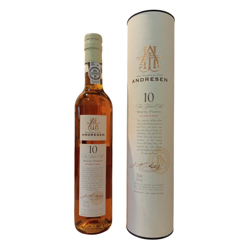 PORTO ANDRESEN WHITE 10 ANS 50CL 19.5°