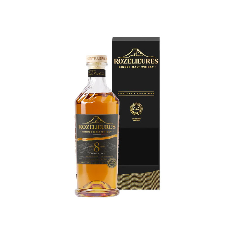WHISKY ROZELIEURES 8 ANS TRIPLE CASK 70CL 42°