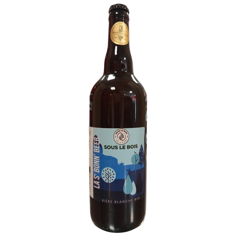 BIERE BLANCHE LA ST BONN'BEER 5° 75CL