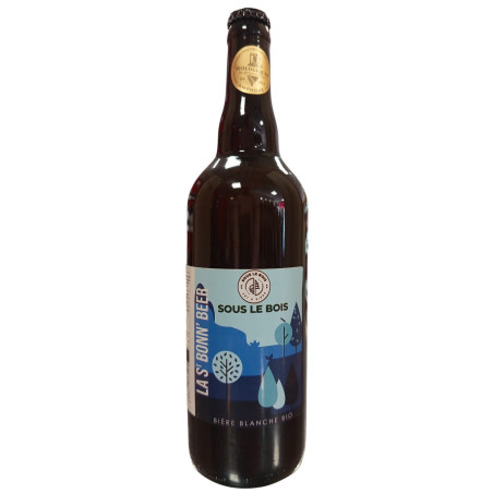 BIERE BLANCHE LA ST BONN'BEER 5° 75CL