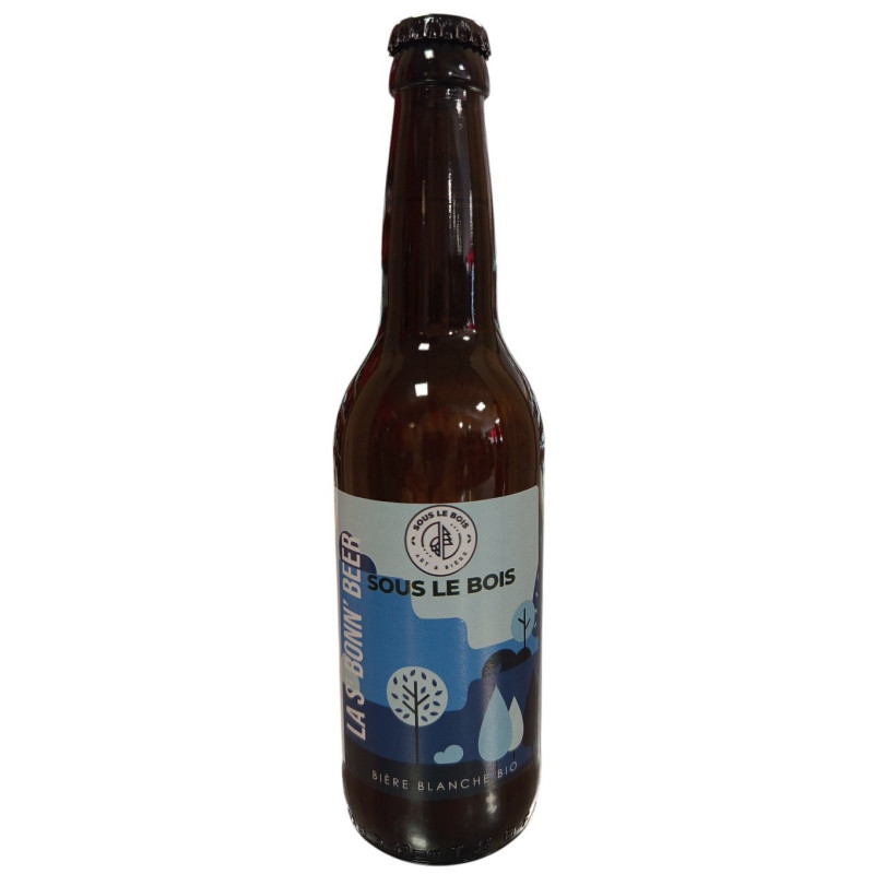 BIERE BLANCHE LA ST BONN'BEER 5° SOUS LE BOIS 33CL