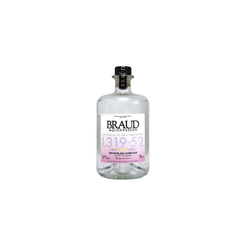 RHUM BRAUD ET QUENESSON FOND POTERIE BLANC 70CL 52°