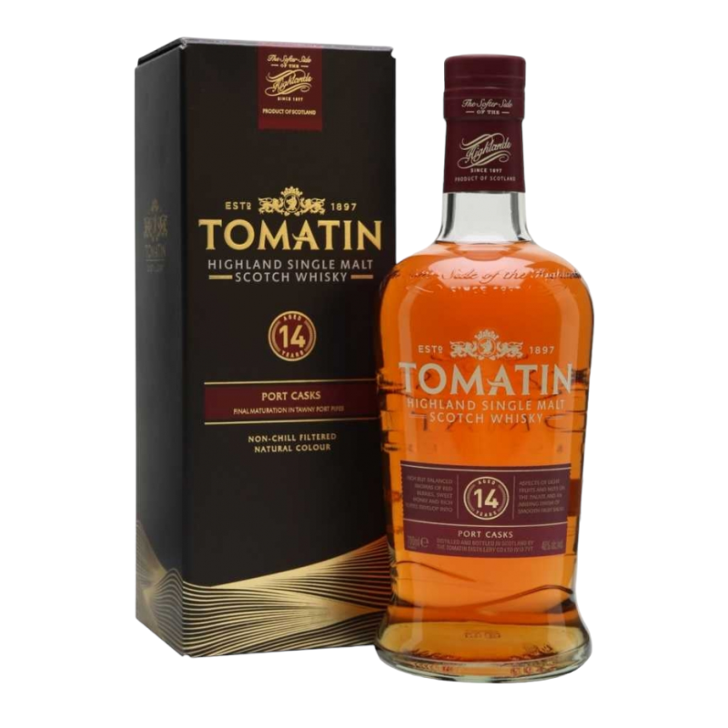 WHISKY TOMATIN 14 ANS PORT CASK 70CL 46°