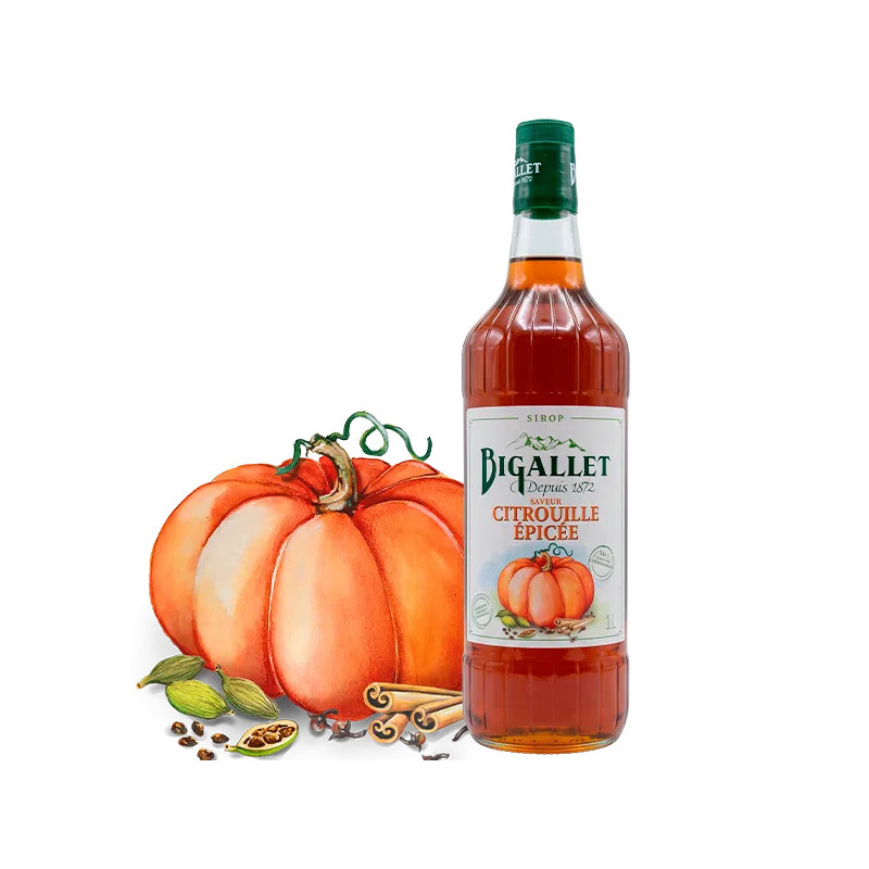 BIGALLET SIROP CITROUILLE EPICE 100CL