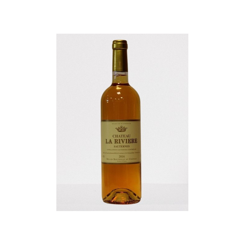 SAUTERNES CH LA RIVIERE 2016