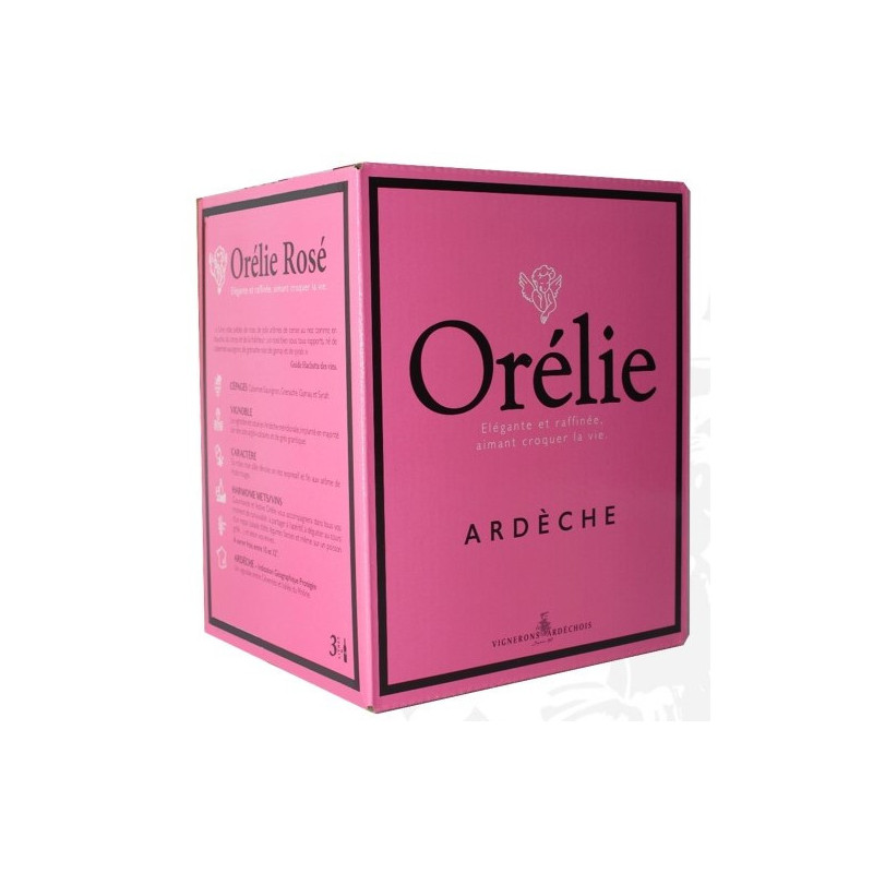 VDP ARDECHE CUBE ORELIE GAMAY/SYRAH/GREN ROSE UVICA BIB 3L