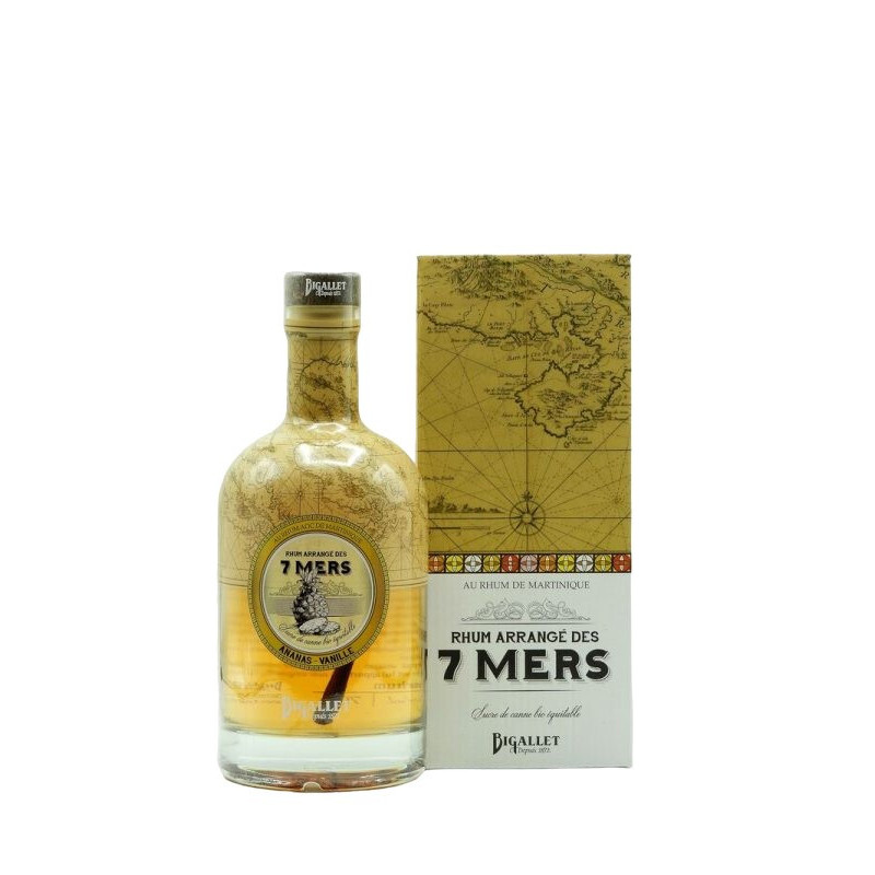 RHUM ARRANGE ANANAS VANILLE  BIGALLET 25° 70CL