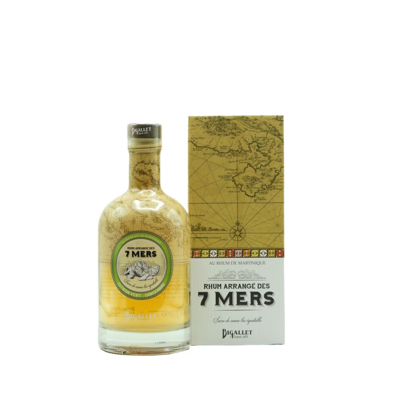 RHUM ARRANGE CITRON VERT/GINGEMBRE BIGALLET 25° 70CL