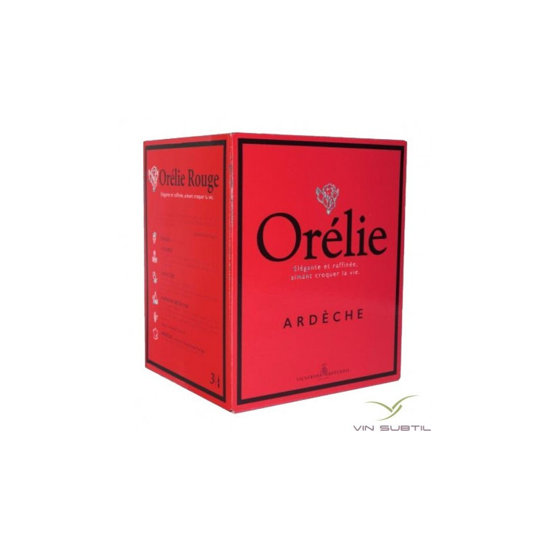 VDP ARDECHE CUBE ORELIE MERLOT/GAMAY UVICA BIB 3L