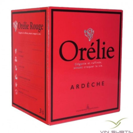 VDP ARDECHE CUBE ORELIE MERLOT/GAMAY UVICA BIB 3L