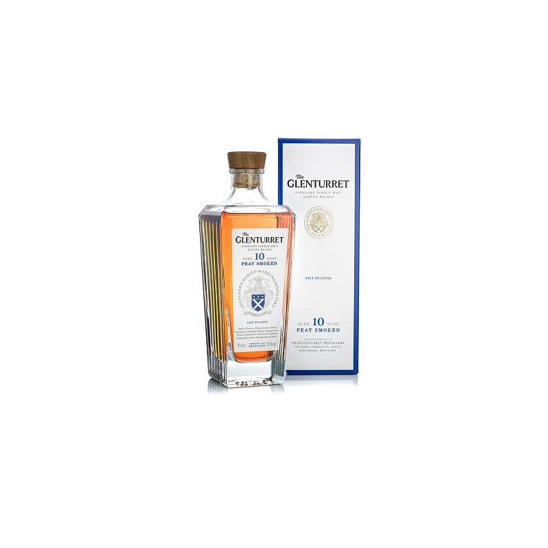 WHISKY THE GLENTURRET 10 ANS  PEAT SMOKED 70CL 50°