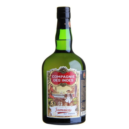 RHUM JAMAIQUE 5 ANS COMPAGNIE DES INDES 40° 70CL