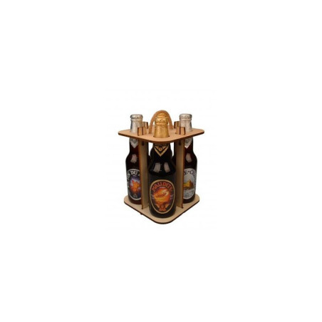 CAISSE BOIS BIERE 4 BLLES NON MONTE