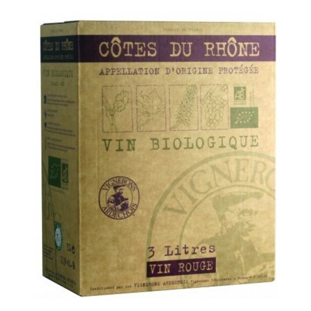 COTES DU RHONE BIO UVICA BIB 3L