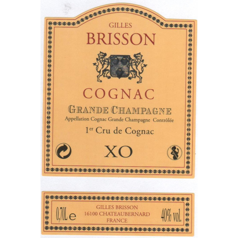 COGNAC XO GDE CHAMP BRISSON 70CL 40°