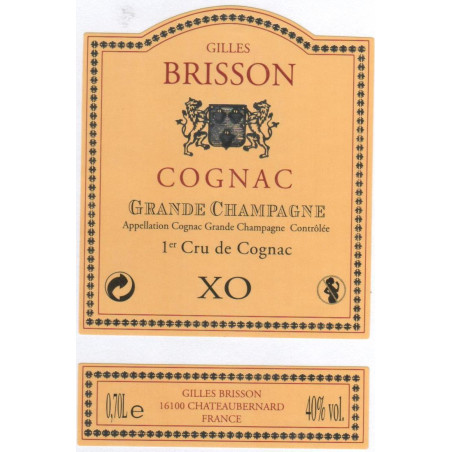 COGNAC XO GDE CHAMP BRISSON 70CL 40°