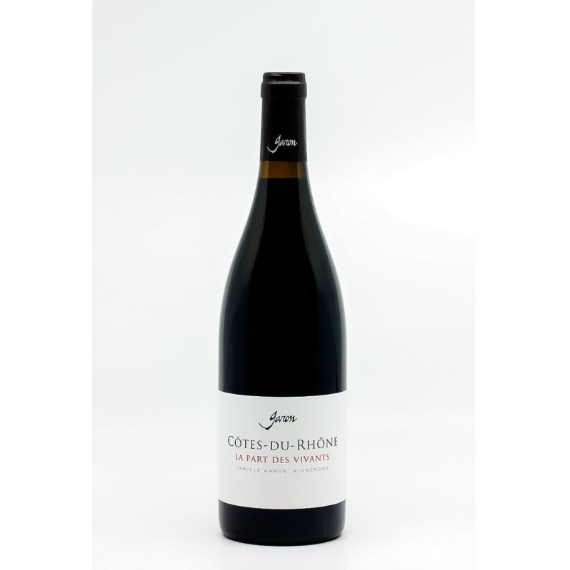 COTES DU RHONE LA PART DES VIVANTS DME GARON COTES DU RHONE LA PART DES VIVANTS DME GARON
