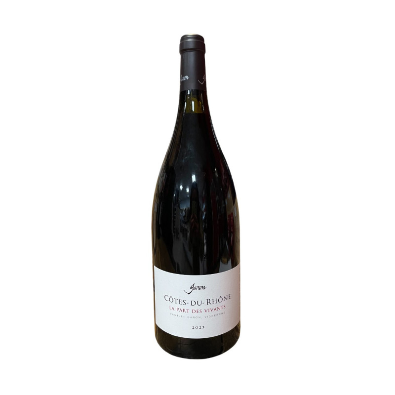 COTES DU RHONE LA PART DES VIVANTS DME GARON 150CL COTES DU RHONE LA PART DES VIVANTS DME GARON 150CL