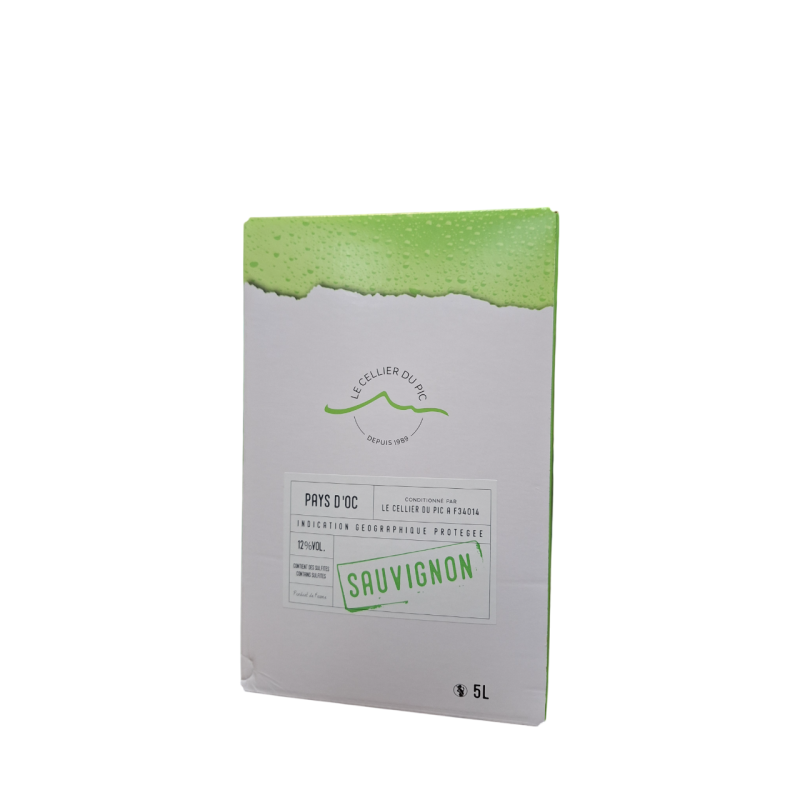 VDP OC SAUVIGNON BLC CELLIER DU PIC BIB 5L VDP OC SAUVIGNON BLC CELLIER DU PIC BIB 5L