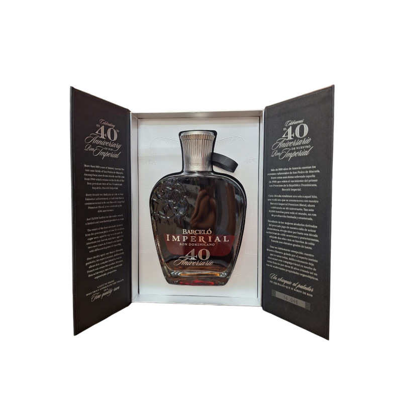 RHUM BARCELO 40EME ANNIVERSAIRE 70CL 43°