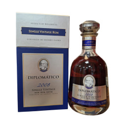 RHUM DIPLOMATICO SINGLE VINTAGE 2008 70CL 43°