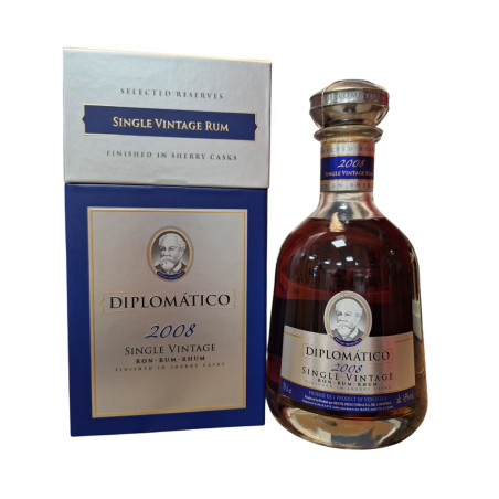 RHUM DIPLOMATICO SINGLE VINTAGE 2008 70CL 43°