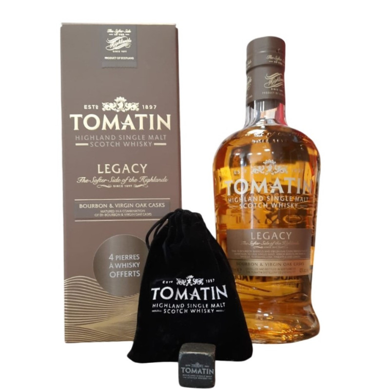 WHISKY TOMATIN LEGACY COFFRET PIERRE A WHISKY 70CL 43° WHISKY TOMATIN LEGACY COFFRET PIERRE A WHISKY 70CL 43°